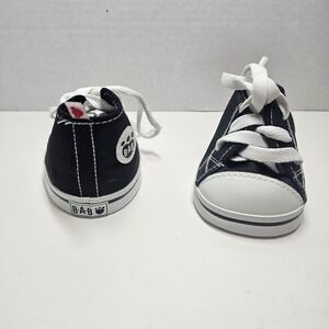 Build A Bear Workshop Black High Top Sneakers Doll Shoes BAB Converse Look